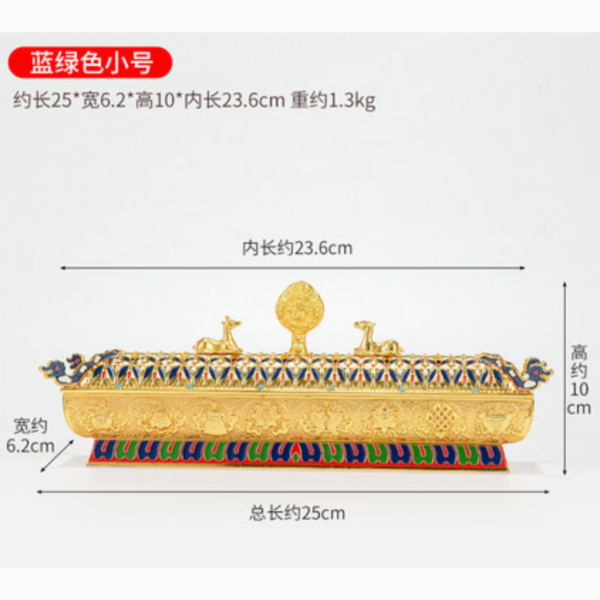 Dharmachakra Eight Auspicious Incense Burner (Large) - Image 5