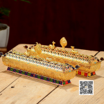 Dharmachakra Eight Auspicious Incense Burner (Large)