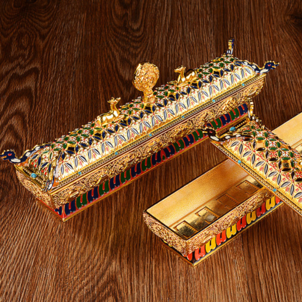 Dharmachakra Eight Auspicious Incense Burner (Small)