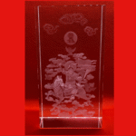 King Gesar 3D Crystal Statue