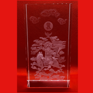 King Gesar 3D Crystal Statue