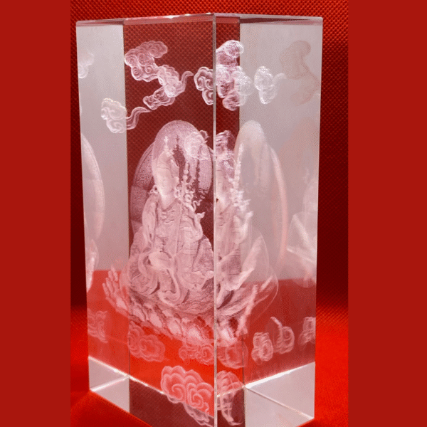 Guru Rinpoche 3D Crystal Statue - Image 2