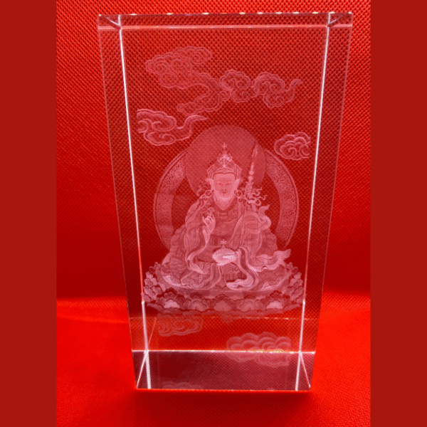 Guru Rinpoche 3D Crystal Statue - Image 4