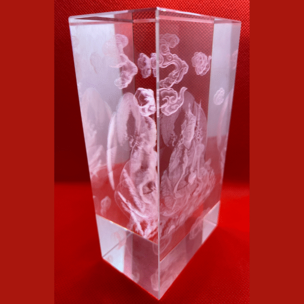 Guru Rinpoche 3D Crystal Statue - Image 5