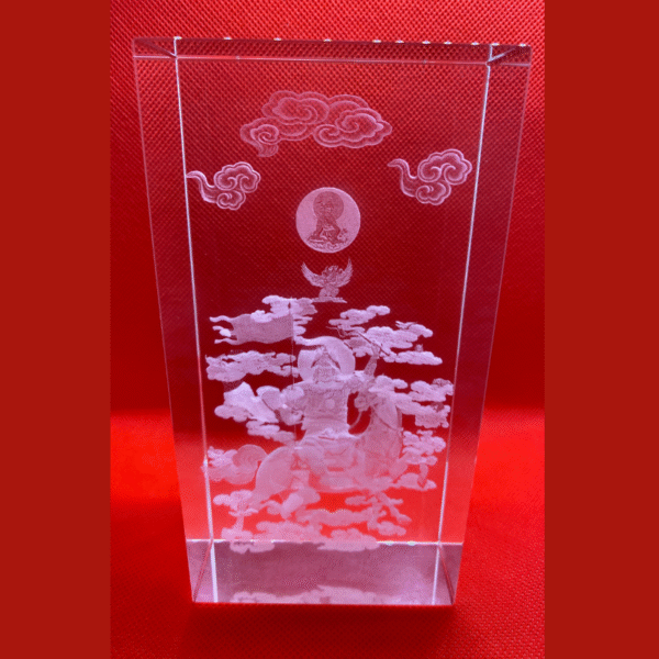 King Gesar 3D Crystal Statue - Image 2